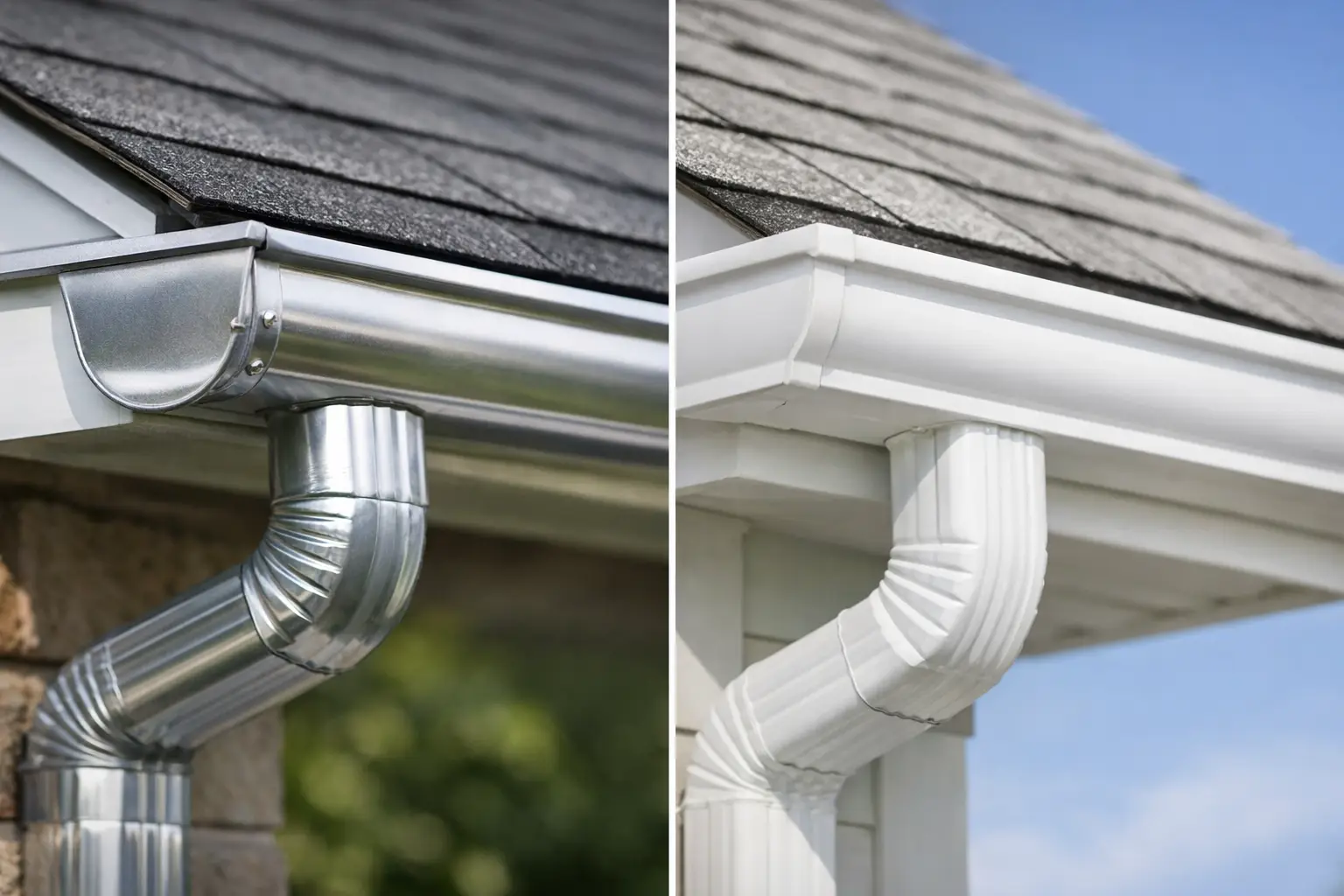 Aluminum Gutters vs Vinyl Gutters Compared