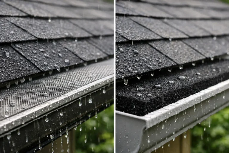 Mesh Gutter Guards Versus Foam for Wet Roofs