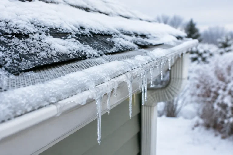 Why Gutter Guards Freeze During Winter Storms